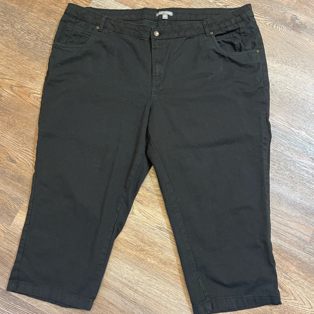 New - Jessica London Black Cropped Jeans